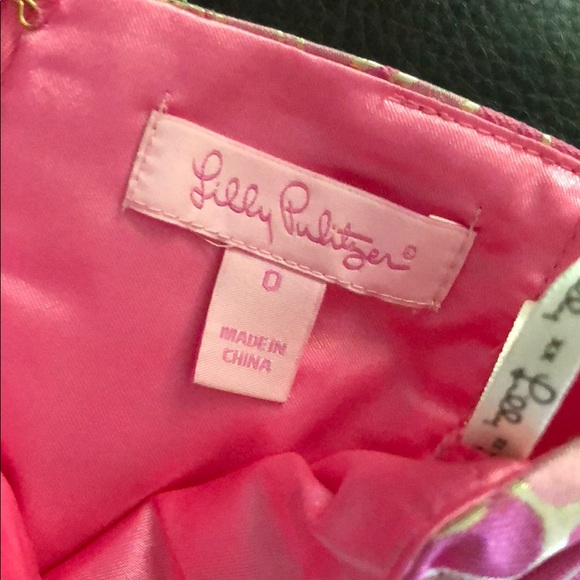 Lilly Pulitzer Pink and Green Floral Prom Dress - Picture 3 of 3